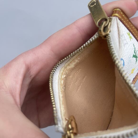 Louis Vuitton White Multicolor Key Cles Takashi Murakami Key Ring - Picture 11 of 13